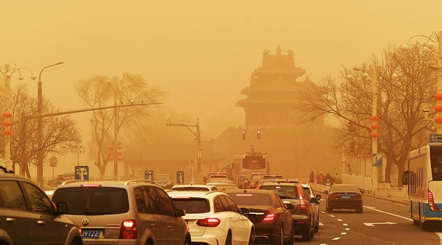 北方今年首場沙塵來襲！沙塵暴下衣服干衣機的干衣優(yōu)勢