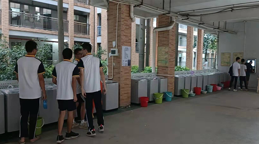 好評續(xù)單！江門一中學(xué)校持續(xù)追加共享洗衣機(jī)！