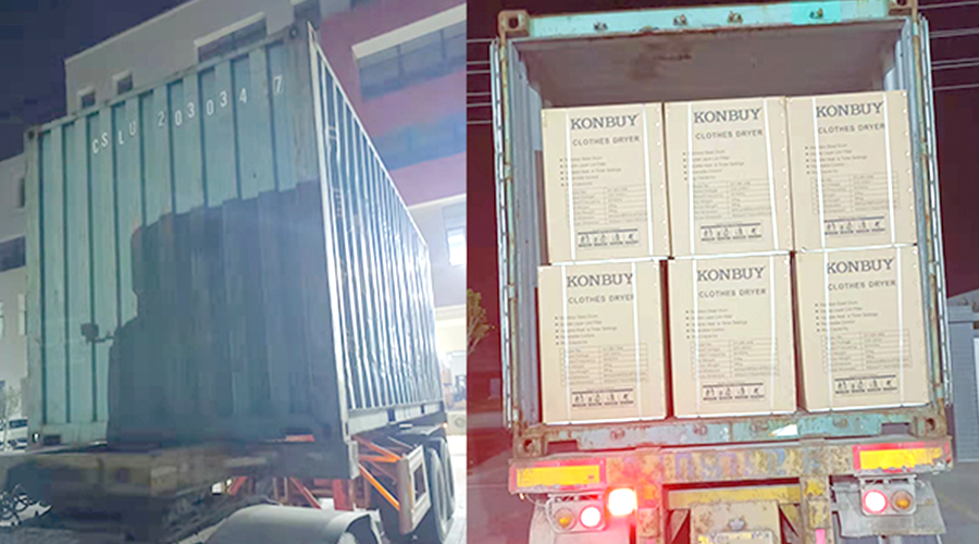 國內(nèi)外市場“兩開花”！康標(biāo)滾筒干衣機出貨到國外