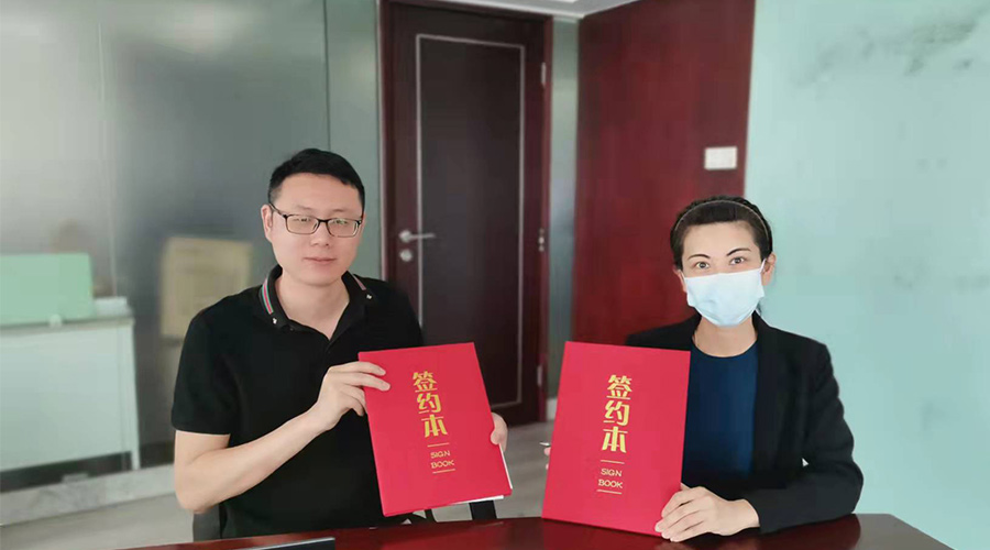 祝賀！金環(huán)電器與寧波某品牌電商客戶再次合作，簽約成功！