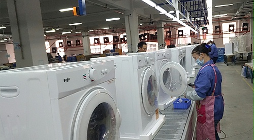 年底繁忙！金環(huán)電器全力保障英國Argos客戶滾筒干衣機生產(chǎn)